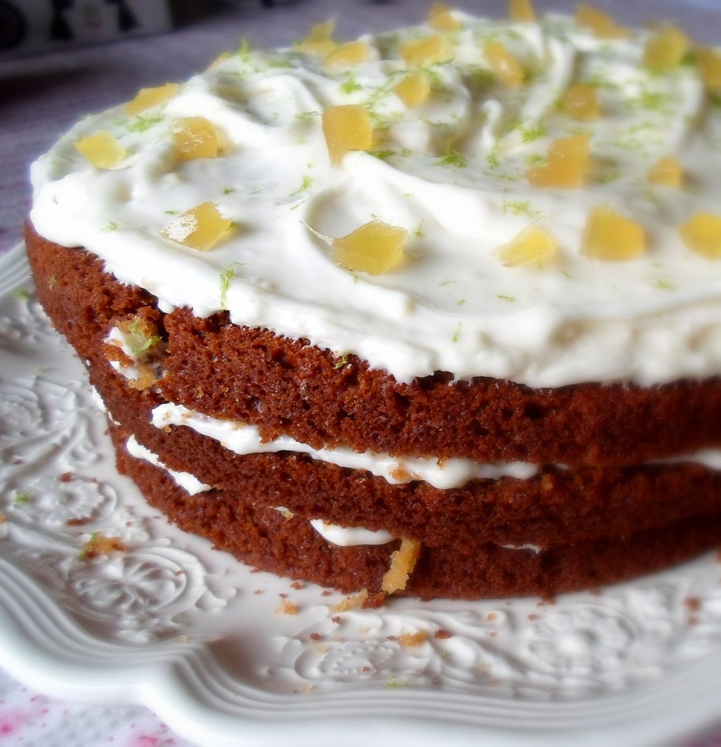 The English Kitchen Lime Frosted Double Ginger Cake
